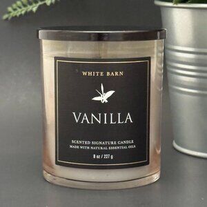 BBW Vanilla White Barn Bath & Body Works Single Wick Candle